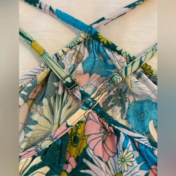 Retro Floral Swing Mini Dress size Small - Picture 5 of 7
